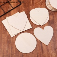 [snowsumptuous] 10Pcs Wood 4x4in nk Wood Sheet For Crafts, Thin Unfinished Wood Squares For Wood Bur