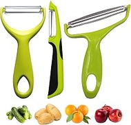 Trez Treamer 3pcs Vegetable Peeler Cabbage Peeler Y Peelers for Kitchen Stainless Steel Potato Peele