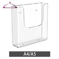 [deevoka] Acrylic Brochure Holder, Organizer, Modern Literature Holder, Flyer Display Stand for Menu