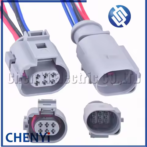 6 Pin EGR Valve Connector Plug With 15cm 18AWG Cable Wire Harness 1J0 973 713 G 1J0973713G 42121200 