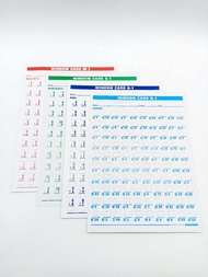 4PCS Window card M-1 S-1 A-1 D-1 (4 Operation Math card) Ah jie Selection store