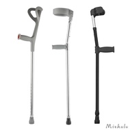 [Miskulu] Forearm Crutches Lightweight Stable Mobility Aid Universal Arm Crutches Aluminum Alloy Adjustable for Women Men Elderly Adults