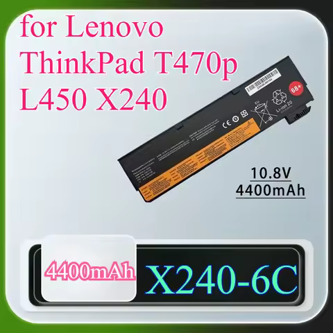 4400mAh High Capacity Laptop Battery for Lenovo ThinkPad T470p L450 X240 T440s T450 X250 X260 X270 R