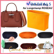 OKDEAL Liner Bag, Bucket Bag Storage Bags Insert Bag, Durable Felt Travel Multi-Pocket Bag Organizer for Longchamp ROSEAU