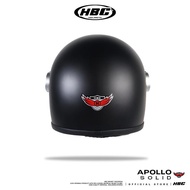 HBC APOLO SOLID Helmet Retro Full Face Helmet SNI