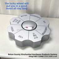Custom Text Decision Wheel Alloy Spinner Tabletop Ornament Fun Game Prop For Office Home Party