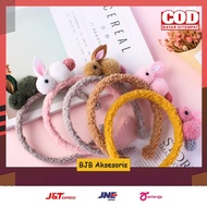 KOREAN GIRLS' PLAIN RABBIT FEATHER HEADBANDS / CHILDREN'S FASHION ACCESSORIES CUTE FEATHER HEADBANDS