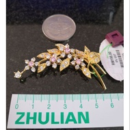 Brooch zhulian 24k zhulian