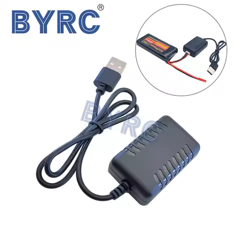USB Charger DC 7.4V 2000mA Input DC 5V 1-2A for Wltoys 144001 XK K130 12428 A959 A959-B A979 A979-B 