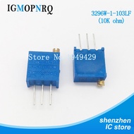 10Pcs/lot 3296W-1-103LF 3296W 103 10K ohm Top regulation Multiturn Trimmer Potentiometer High Precis