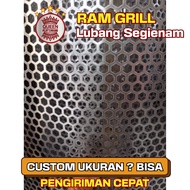 42x50 cm and 23x60 cm, 25x60, 25x30 cm Hexagonal grill frame 6mm thick 0.8mm