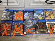 放二手PS4遊戲 Monster Hunter World / 星矢 / Star War Battlefront 2 / Horizon / 龍珠 Z / spiderman / 幪面超人 鬥騎大戰