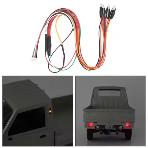Remote Control Car Modified Light Group Lamp for WPL D12 1:10 Scale RC Climbing Truck Upgrade Parts