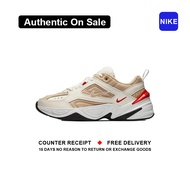 ใหม่และแท้ Nike M2K Tekno " White Brown " รองเท้ากีฬา AV4789 - 102 รับประกัน 1 ปี