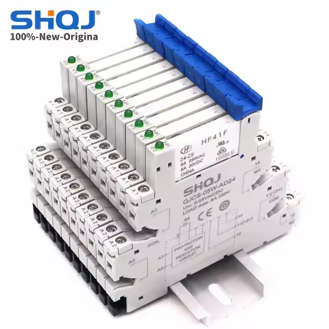 10PCS SHQJ 41F-1Z-C2-1 HF41F 24-ZS 12-ZS 5-ZS SPDT Ultra slim Relay Module Screw Screwless 1CO 6A 5V