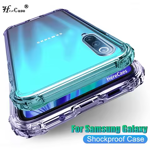 HereCase Shockproof Silicone Soft Case For Samsung Galaxy A51 A71 4G 5G A21S A21 A31 A41 A11 A91 A01