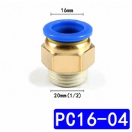 PC 16-04 Pneumatic Fitting 16mm to Outer Thread 1/ 2" inch