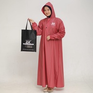 JAS HUJAN WANITA model GAMIS Bahan PVC Tebal Kuat Lentur