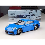 Porsche 911 (992) Turbo S Coupe Sport Design - 2021 1:18 Minichanmps (Dark Blue)