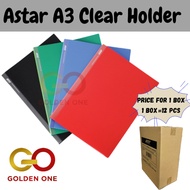 [1Box=12pcs] ASTAR A3 CLEAR HOLDER FILE  /POCKET CLEAR FILE/ Clear Holder /Display Book/Document Fil