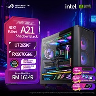 ASUS A21 Intel U7 265K RX9070GRE DDR5 24G B860M Desktop Assembled Gaming PC CS2 Valorant PUBG For Li
