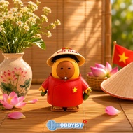 [AVAILABLE] F.K. Figure Figure | Magnetic 3D Printed Ao Dai Capybara Model - Chub & Bub