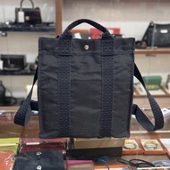 90%New Used Hermes BackPack Herline Ado Canvas 深灰色帆布H縫字 #愛馬仕 #公事包 #電腦包