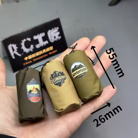 RC Model Simulation Round Bag Luggage Rack Ornaments for 1/10 RC Crawler Car Traxxas TRX4 Defender A