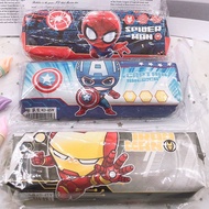 Large Capacity Pencil Cases Bags Creative Fabric Pen Box Pouch Case School Office Stationary Supplies kids gift Superhero Spiderman Captain America iron Man kids gift