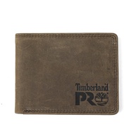 Timberland PRO Men's Slim Leather RFID Bifold Wallet with Back ID Window Dark