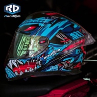 หมวกกันน็อคเต็มใบ RD Random มารตฐาน มอก.รองรับการติดบลูทูธ ถอดซักได้ ฟรีถุงผ้า แถมชิวฟรี 1 ชิ้น หมวก