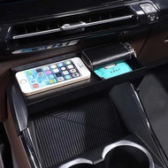 For BMW X1 IX1 U11 2023-2024 ABS Black Car Center Console Organizer Tray Storage Box Mobile Phone St