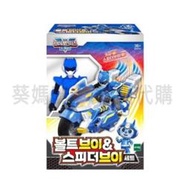 可超取🇰🇷韓國境內版 迷你特工隊 volt 藍色 弗特 人偶 公仔 機車 摩托車 重機 套組 迷你特攻隊 玩具遊戲組