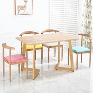 Dining Chair Metal Frame Wood Paint Chair Economic PU/Cotton Cushion