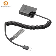 EL14 Dummy Coupler Battery Type-C Spring Cable for  D3100 D3500 D5100 D5200 D5300 D5600 P7000 P7100 
