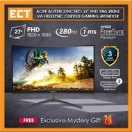 Acer Aopen 27HC5RZ1 27" FHD (1920 x 1080) 1ms 280Hz VA FreeSync Curved Gaming Monitor (HDMI x 2, DP 