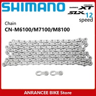 ชิมาโนะDEORE XT CN M8100 SLX M7100 DEORE M6100 Chain 12Sจักรยานเสือภูเขาโซ่จักรยาน116L 124L 126Lจักร