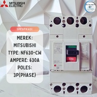 NFB MCCB breaker mitsubishi NF-630 CW 500a 630a nf630-CW