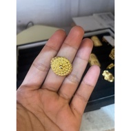 24k Gold Plated Borobudur Motif Coin Ring