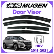 (4PCS/SET)Honda HRV 2015 2016 2017 2018 2019 2020 2021 Mugen Door Visor Air Press Window Visor