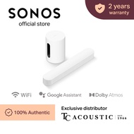 3.1 Sonos Beam Gen 2 Soundbar & Sub Mini Set - Dolby Atmos Smart Wireless Home Theater System for TV