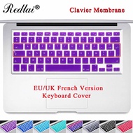 Redlai New Silicone UK/EU French AZERTY Alphabet Keyboard Cover For Macbook Air 13 Pro Retina 13 15" Keyboard Protector Stickers Basic Keyboards