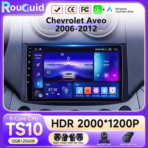 Android 16 Car Radio Stereo For Chevrolet Aveo T250 2006 -2012 Nexia 1 2020 -2022 Auto Multimidia Pl