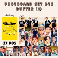 (27Pcs) Bts PHOTOCARD (2-Sided Lamination) | Bts BUTTER | Jungkook | Taehyung | Suga | Jimin | Jinn | J-hope | Rm | Kpop MERCHANDISE