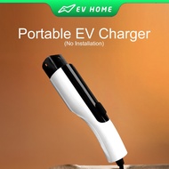 EV Home Ray - Smart Portable EV Charger | Plug & Charge (3-Pin) | No Installation