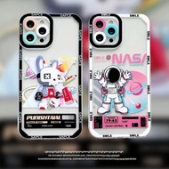 VIVO Y21s Y15s Y20s Y12s Y20 Case Robot Bear Nasa Soft Case Transparan