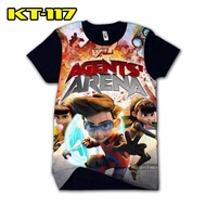 Cool 3D Ejen Ali children's T-shirt Agent Arena shirt