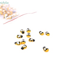 NICKOLAS Toys Wooden Fridge Sticker Self-adhesive Mini Bee Home Decoration
