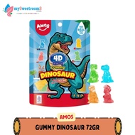 Amos 4D Gummy Dinosaur 72gr Candy