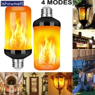 [ISHOWMAL] E14 E27 B22 90 LED Flame Effect Fire Light Bulb Flickering Flame Bulb Lamp Decor
